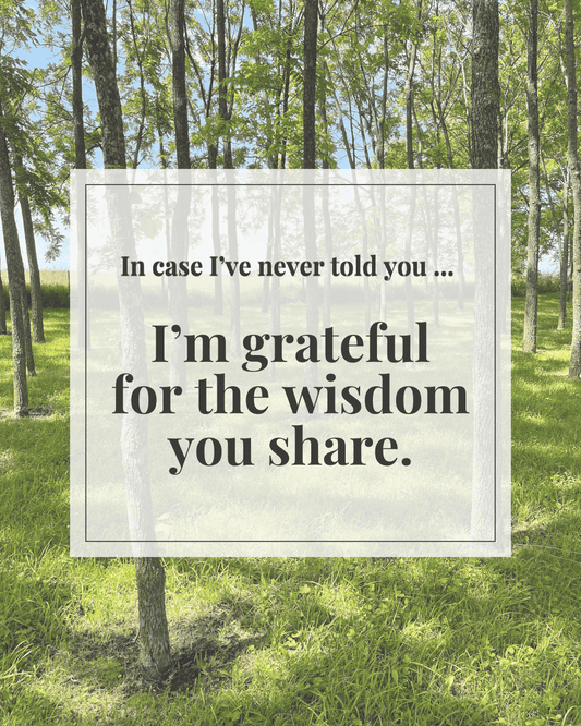 Supportive digital greeting card with encouragement message and walnut grove background, optimized for mobile texting