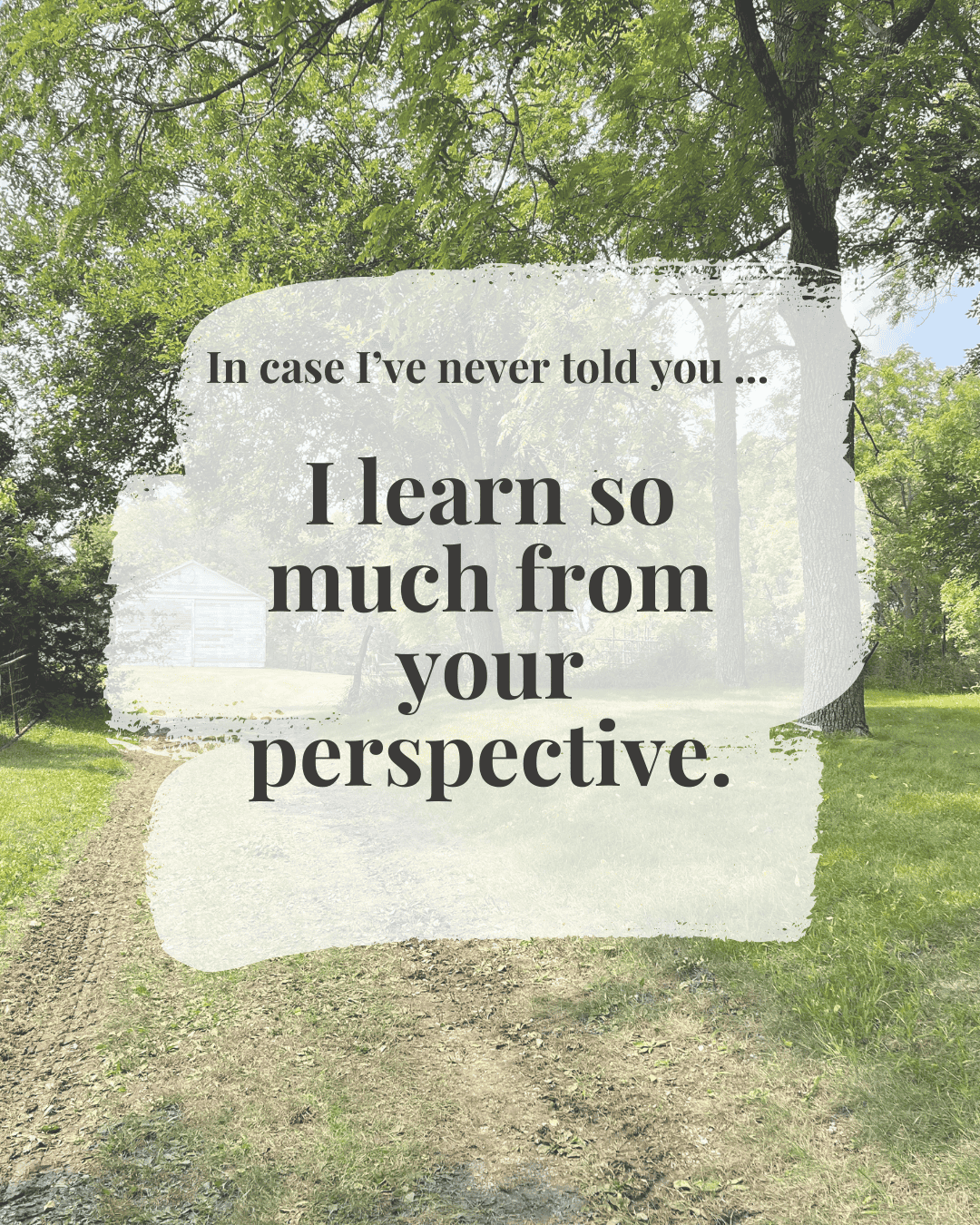 Supportive digital greeting card with encouragement message and farm background, optimized for mobile texting