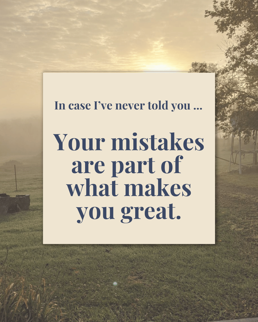 Supportive digital greeting card with encouragement message and sunrise background, optimized for mobile texting